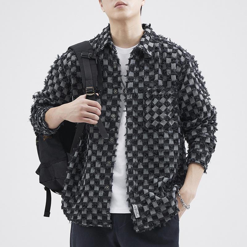 Разорванная синяя японская рубашка Tooling — фото 4