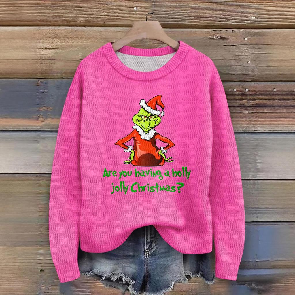 Women's Fashion Casual Long Sleeve Neck Sweater Pullover Top