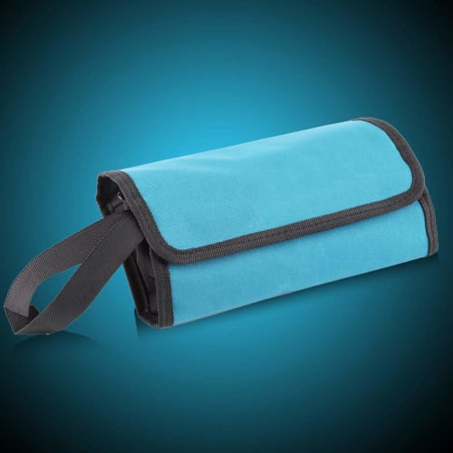 Hilitand Foldable Tool Roll, Tool Bag with Hand Strap for Professionals and Technicians