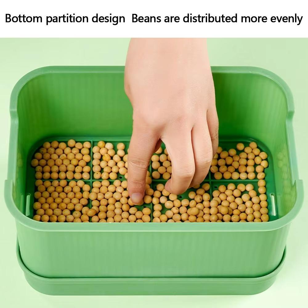 Seed Sprout Tray Garden Hydroponic Peanut Sprouting Box Pea Bean Seedling Sprouter Cat Grass Germination Soilless Planting Pot