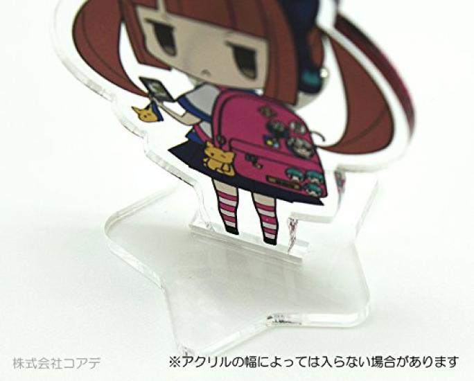 Coade Acrylic Keychain Rubber Star Shape CONC-CO49 Stand, Single,