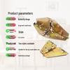 180° Foldable Butterfly Hinge for Dining Tables: Square to Round Conversion with Cross Spring Buckle