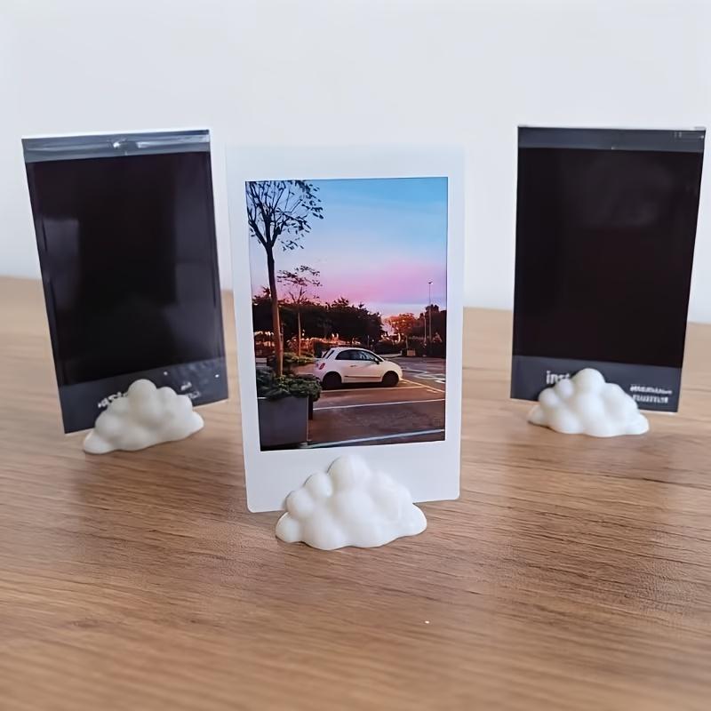 Cute Cloud-Shaped Photo Holders for Horizontal Display, Ideal for Small Photos, Cards & Notes, Perfect Desktop Decor for Home