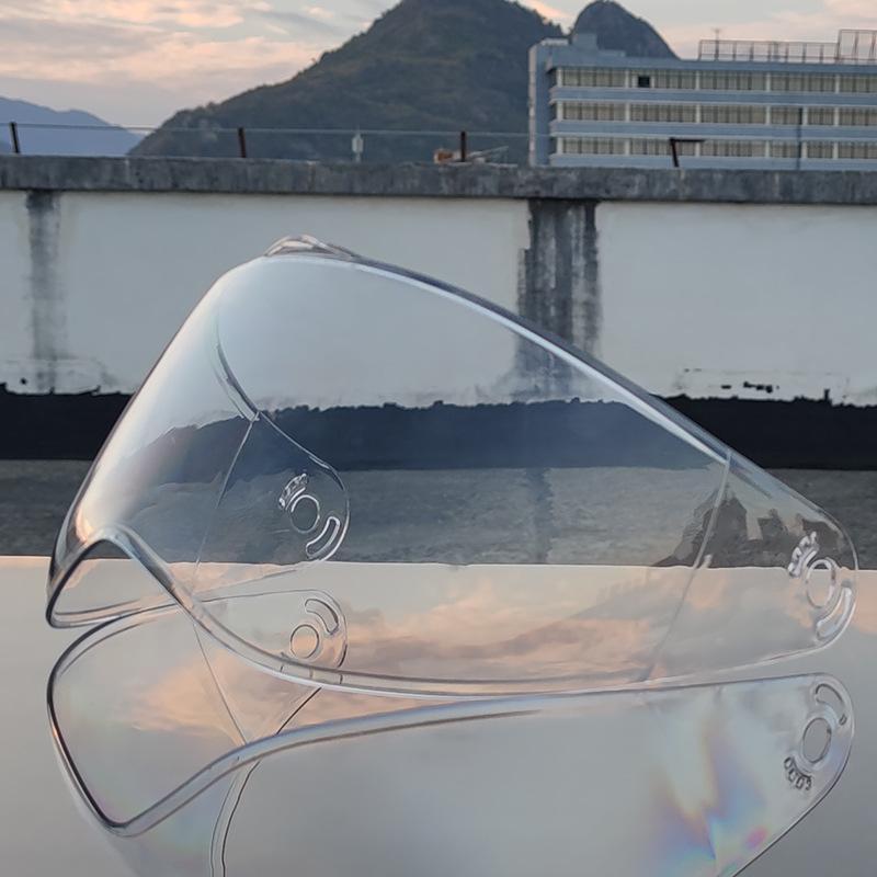 Retro helmet lens PC material enhanced treatment, sun protection and shading