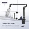 NEEWER Slim Microphone Arm Desk Mount with Damping, 360° Rotation, Articulating Boom Arm with Height Adjustable Pole and Cable Management Channel