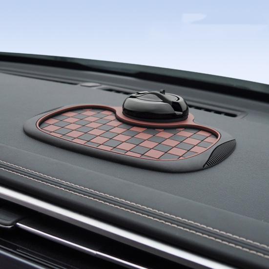 Car Phone Holder Dashboard Non-Slip Pad 360-degree Rotating Cell Phone Stand Multipurpose Anti-Slip Mat for Sunglasses Keys Gadgets