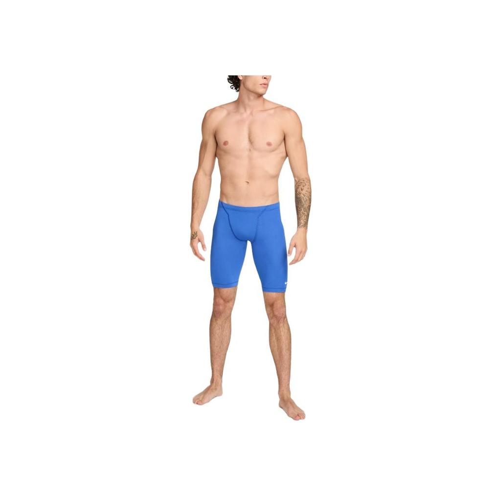 Nike Soft Comfortable Lace-Up Solid Color Swim Trunks Men swimwear Royal-Blue NESSA006-494