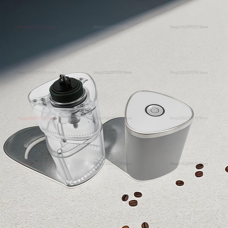Uppladdningsbar USB Elektrisk Kaffebönkvarn Bärbar Kompakt Hemmakaffebryggare Enknappsmanövrering Perfekt för Resor och Fres