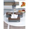 Desktop Tissue Case Wood Grain Napkin Holder Organizer for Bathroom Toilet Car Table Storage Paper Tissue Box Dispenser