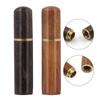 2Pcs Tragbare Zahnstocher Eimer Holz Zahnstocher Halter Eimer Mini Box Nadel Fall