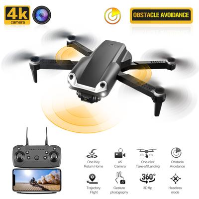 RC Drone with Camera 4K RC Quadcopter with Function Obstacle Avoidance Trajectory Flight Gesture