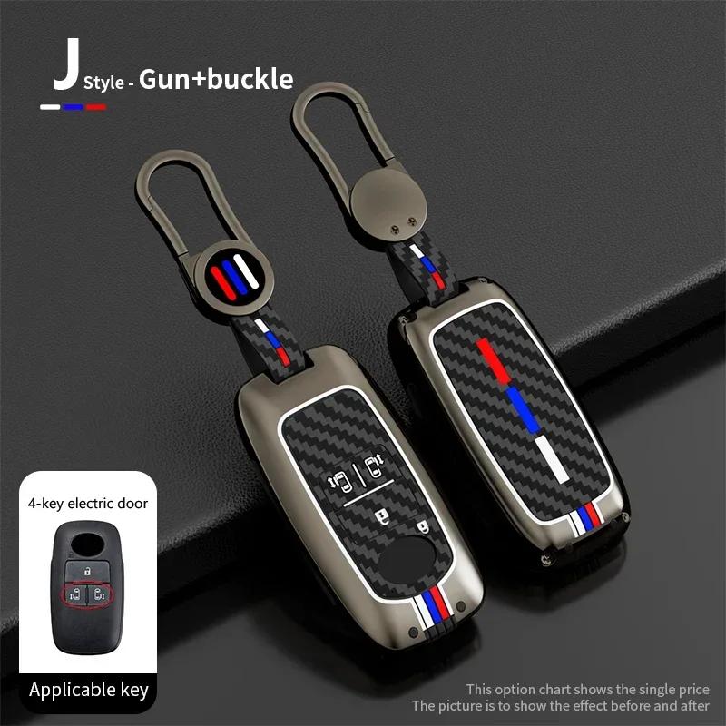 ACI4 Zinc Alloy for Toyota Yaris Ativ Raize Veloz Avanza Rush Perodua Daihatsu Malaysia Smart Remote Car Key Case Cover Keychain