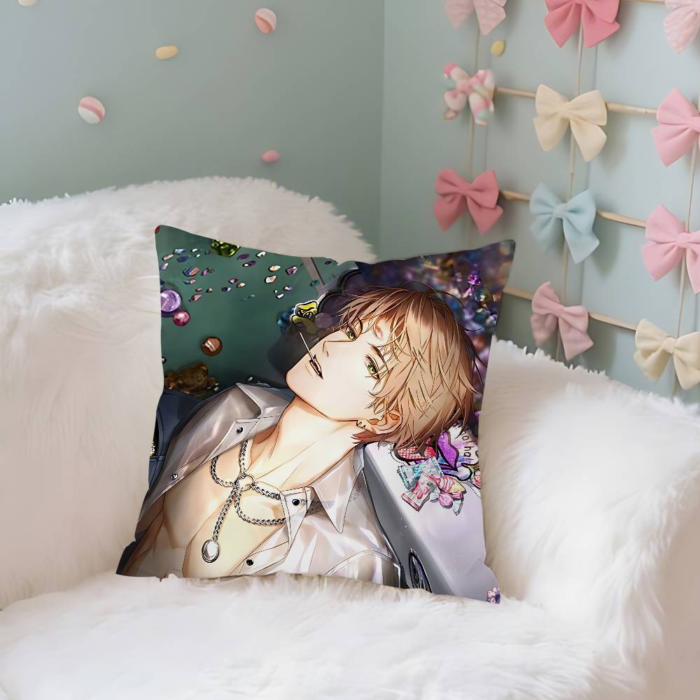 

L-Свет И N-Ночь Подушка-Чехол для Отомэ-Игры Наволочка Декоративная Подушка Чехол Скандинавский Винтажный Стиль Наволочки для Подушек Дом Комната Диван Кушетка Сиденье 16x16Inch