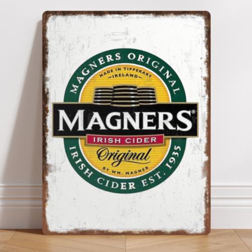 Personalised Aluminium Metal Sign Bar Pub Kitchen Man Cave Magners Cider Gift 20x30cm(7.8x11.8inch)