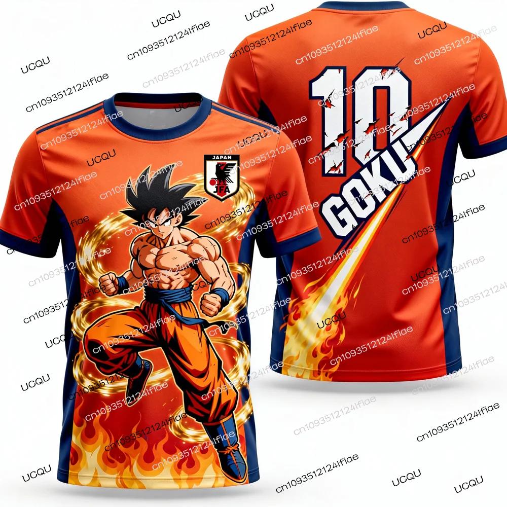 2026 New Arrival Dragon Ball Z Special Edition Men Soccer Jersey T-Shirt Kids Goku 3D Printed Tshirt Outdoor Casual Sports Shirt
