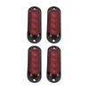 4Pcs Truck Side Lights High Brightness 3000K IP65 Waterproof LEDs Easy Installation Truck Emergency Flash Light 12‑24V