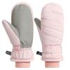 1pair Winter Waterproofed Insulated Gloves Outdoor Sports Mittens Skiing Gloves for Outdoor Sports and Snow Activity