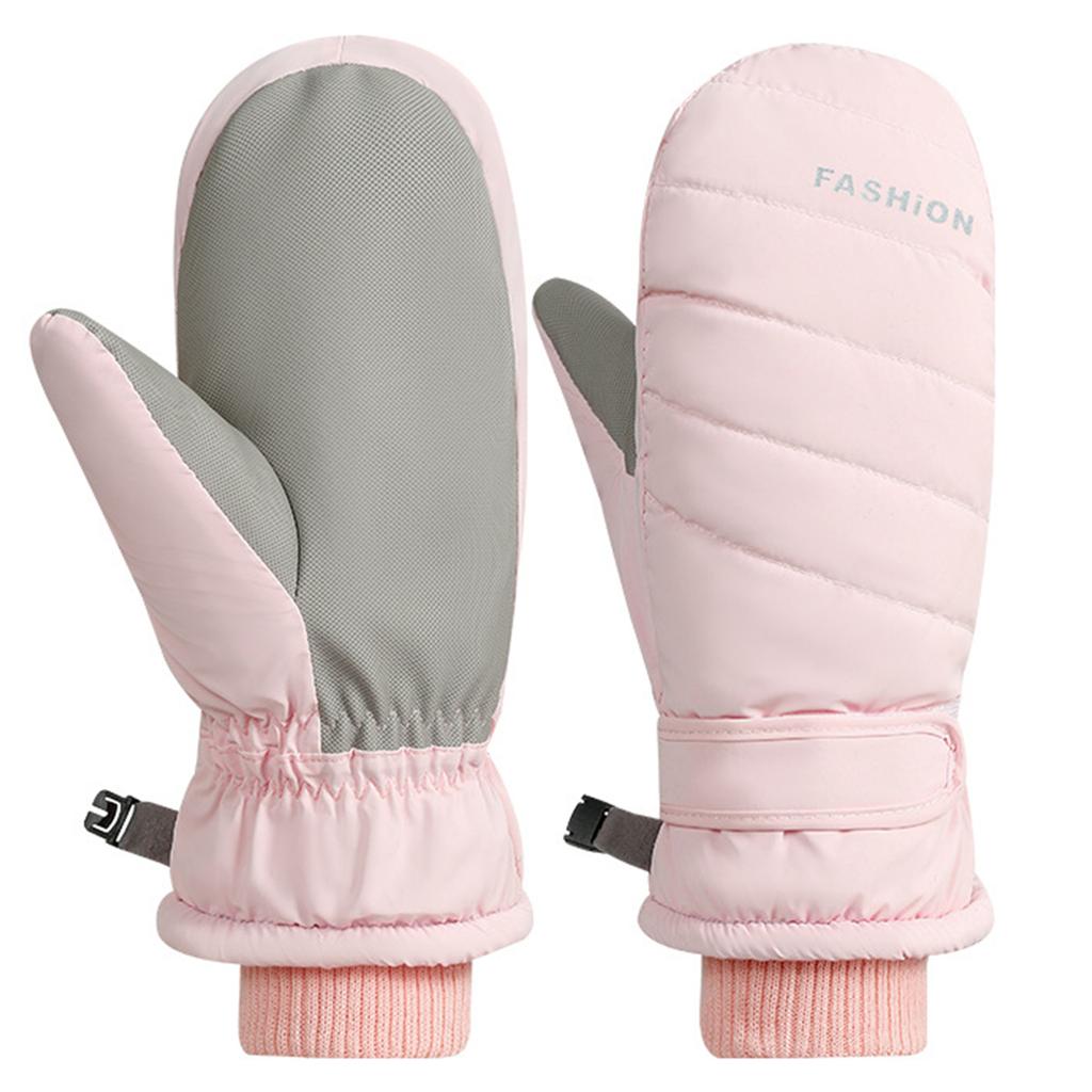 1pair Winter Waterproofed Insulated Gloves Outdoor Sports Mittens Skiing Gloves for Outdoor Sports and Snow Activity