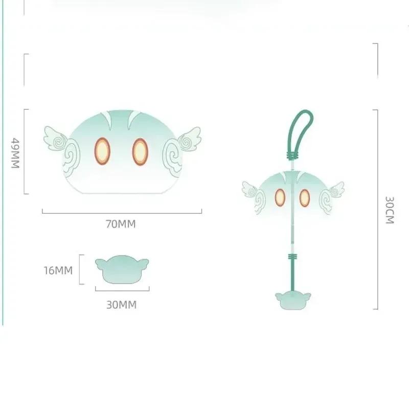 Genshin Slime Wind Chimes Hanging Bell Pendants Anime Genshin Impact Slime Glass Chimes Japanese House Decoration Outdoor Decor