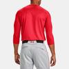 Under Armour Solid Color Moisture-Wicking Breathable Crew Neck Three-Quarter Sleeve T-Shirt Men tops Red 1356800-600