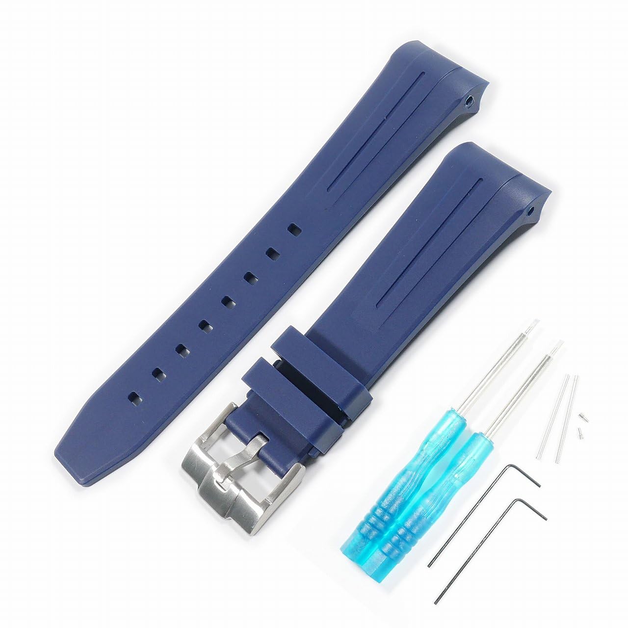 

No-brand Blancpain x Swatch exclusive rubber strap, navy, 22mm lug width