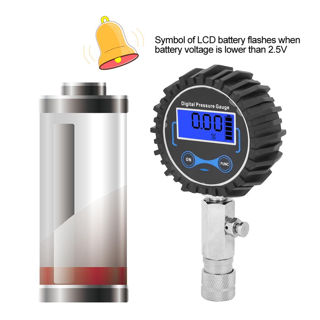 3 ‑300 PSI Engine Cylinder Pressure Detection Digital Gauge Repair Tester Kit