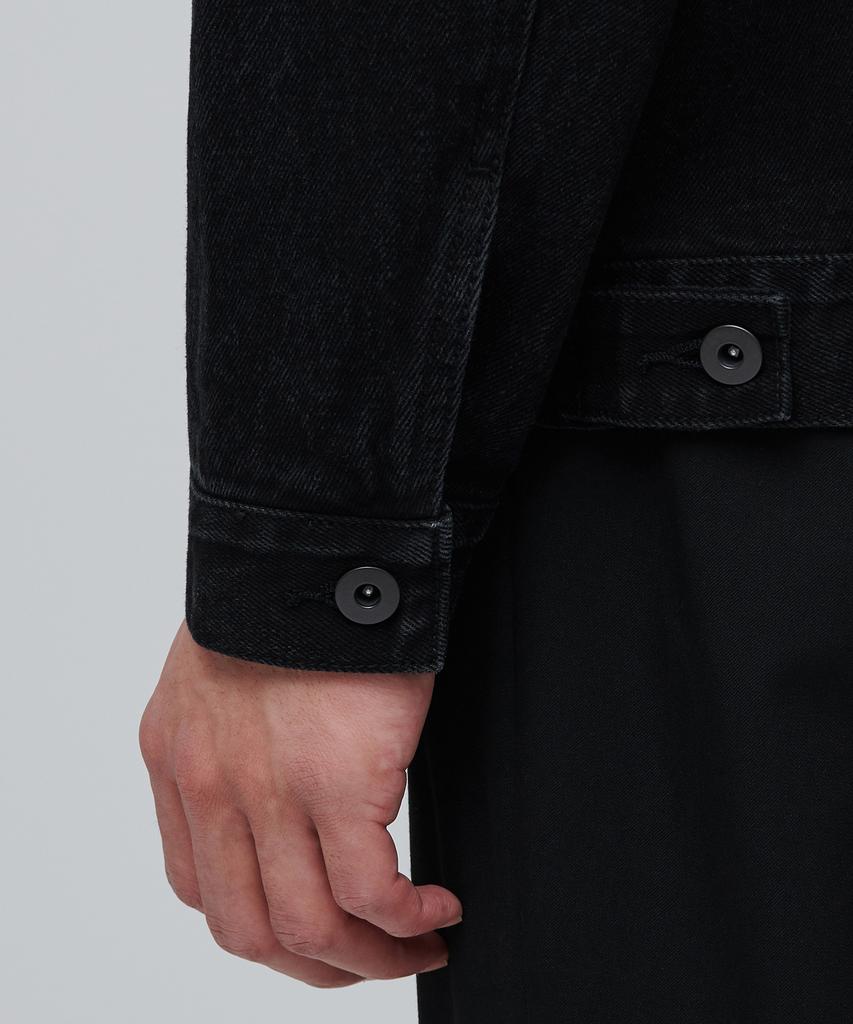 Musinsa Standard Relaxed Denim Trucker Jacket 2 [Washed Black]