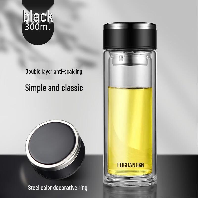 Fuguang Crystal Double-Wall Borosilicate Glass Cup