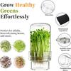 Sprouting Jar Kit, Wide Mouth Glass Jar with Sprout Lid, Blackout Sleeve, Plant Sprout Growing Kit for Home Gardeners Vegan Diets