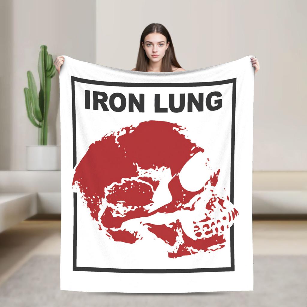 Horror Game Iron Lung Warm Soft Blankets Kids Plush Bedding Throws Fluffy Couch Chair Flannel Bedspread Sofa Bed Cover