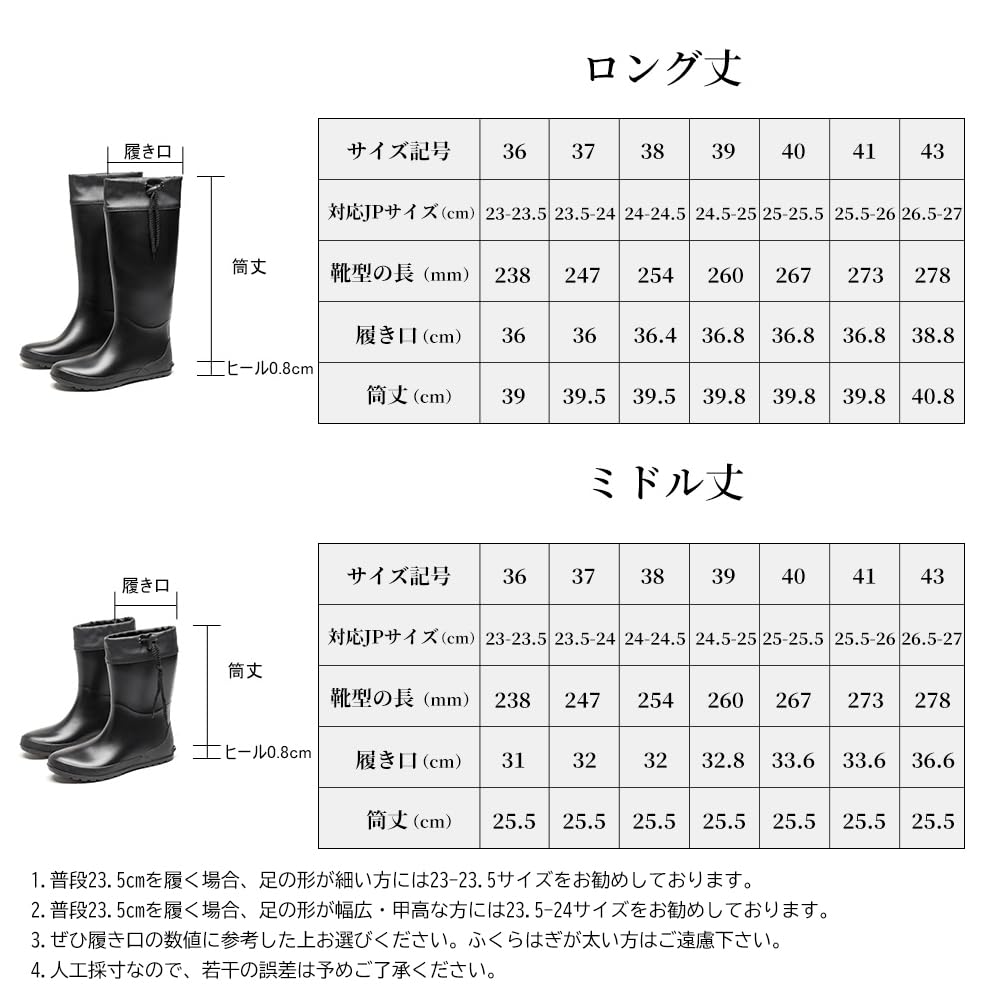 PAFHL Rain Long Rain Perfect for Rainy Farm and Other Work Size Women's Boots, Boots, Black, Waterproof, High-Top, Soft, Season, Typhoons, Work,