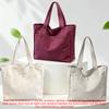 Schoolbag High Texture Large Capacity Canvas Bag 1011 New Fashion Simple Handbag Versatile Commuter Shoulder Tote Bag