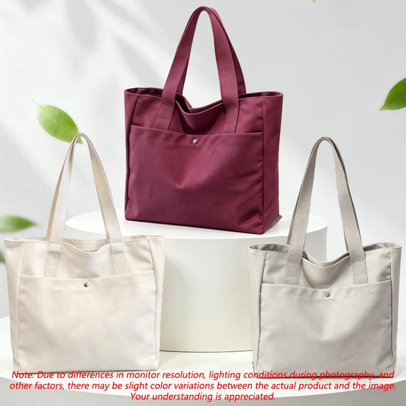 Schoolbag High Texture Large Capacity Canvas Bag 1011 New Fashion Simple Handbag Versatile Commuter Shoulder Tote Bag