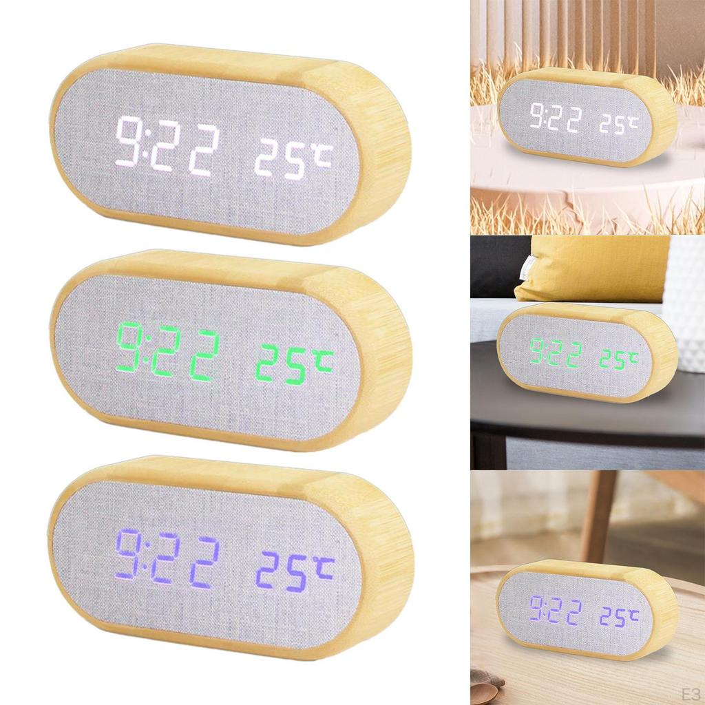 Clock, Snooze Function Multifunctional Clock for Bedroom Bedside Digital