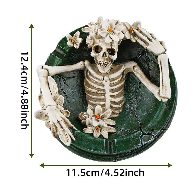 Creative Skull Ashtray, Household Desktop Decorative Ashtray, Ash Tray for Home, Hotel, Bar, Office