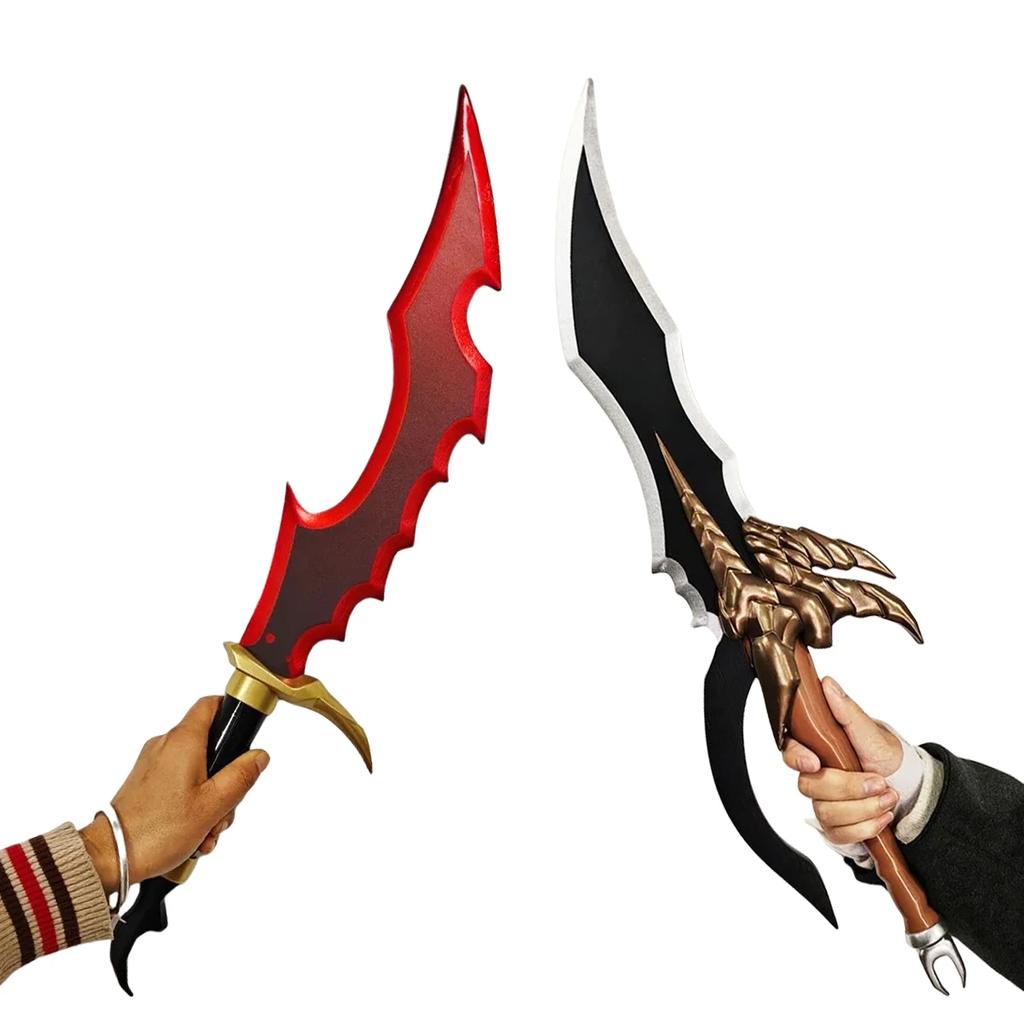 24inch Solo Leveling Katana Mizushino Shun Sword Anime Ninja Knife Wooden Real Japanese Katana Samurai Sabre Cosplay Prop Toy