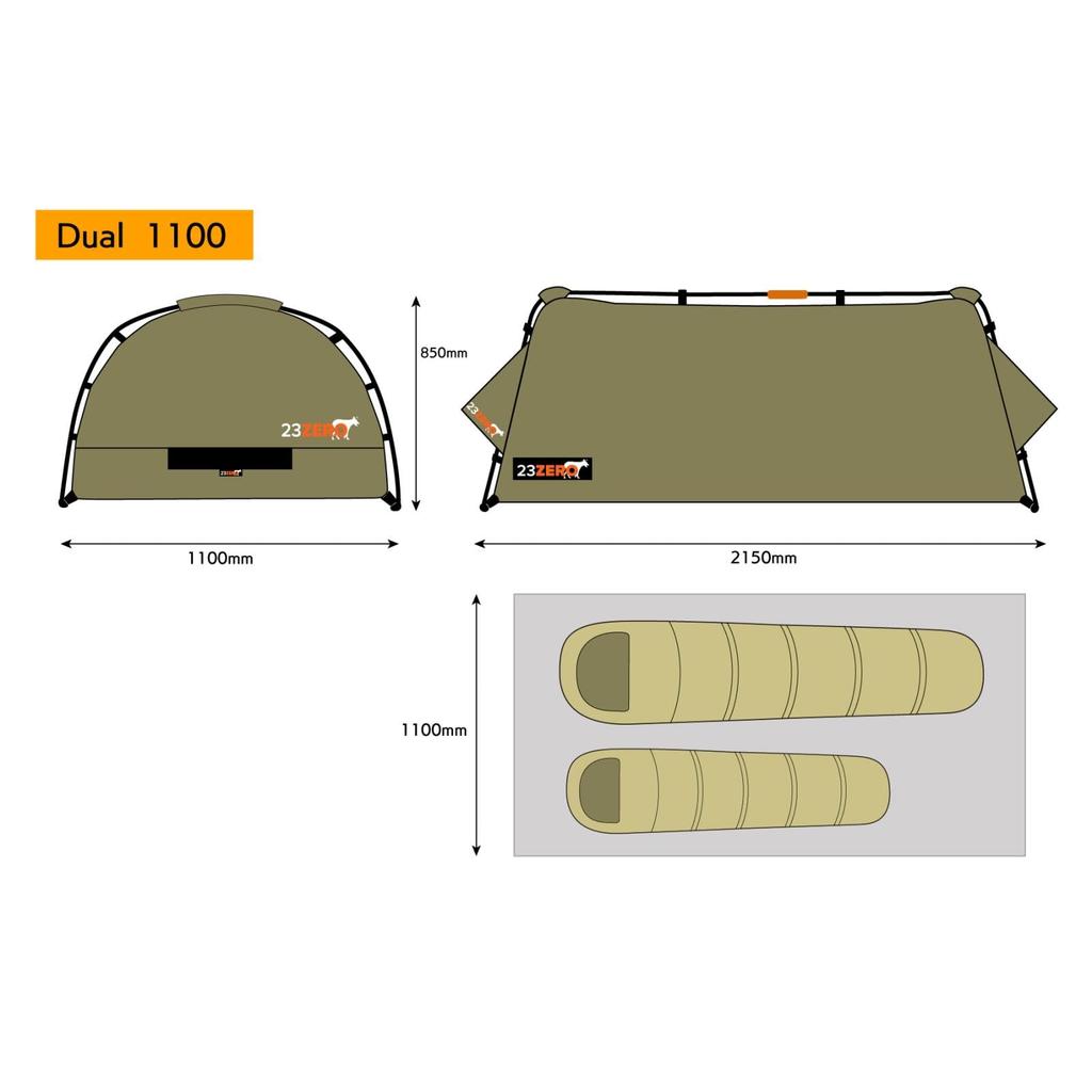23ZERO Dual Swag 1100 230DLS1100 Semi-Double