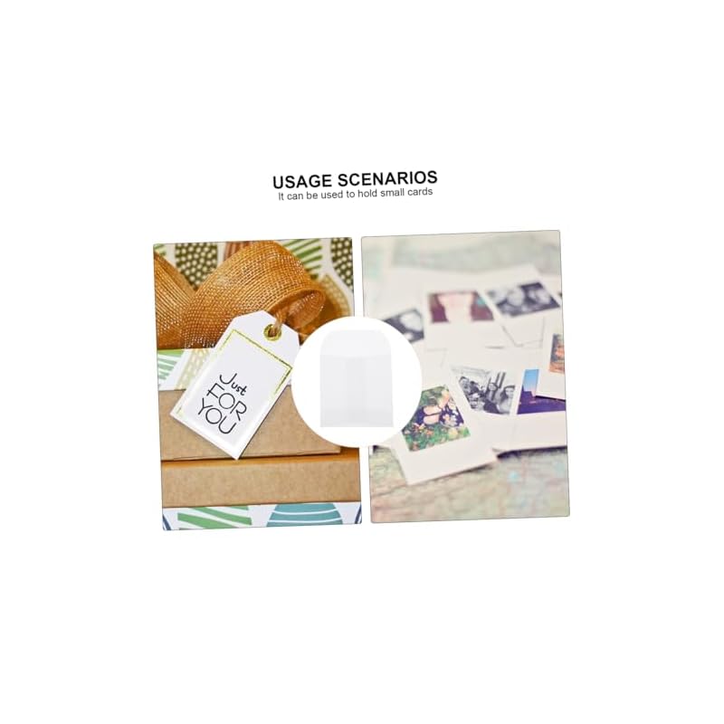 WRITWAA Transparent Envelopes, Pack of 50, Ring Envelopes, Paper, Vegetable Parchment Material, Small Wrapping Bags, Perfect for Storing Jewelry and