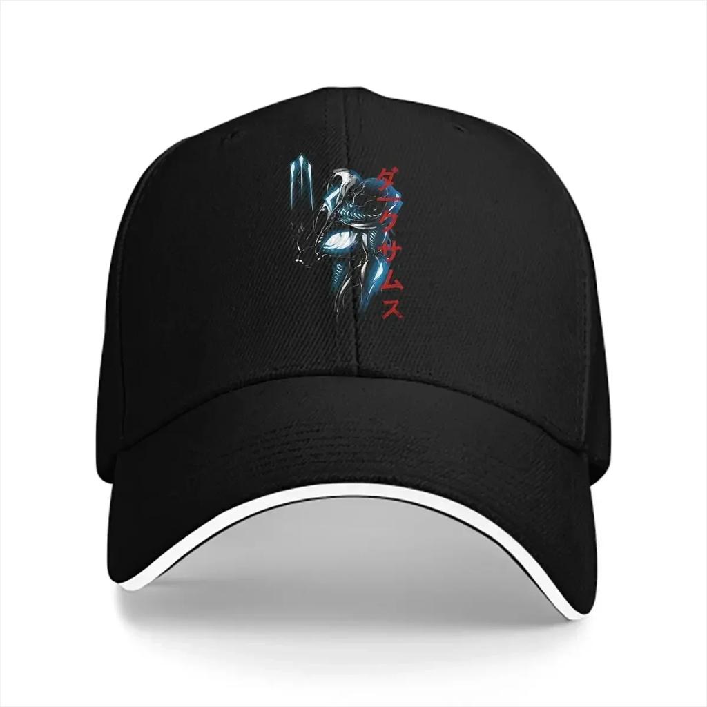 Washed Mens Baseball Cap Dark Samus Trucker Snapback Caps Dad Hat Super Metroid Golf Hats
