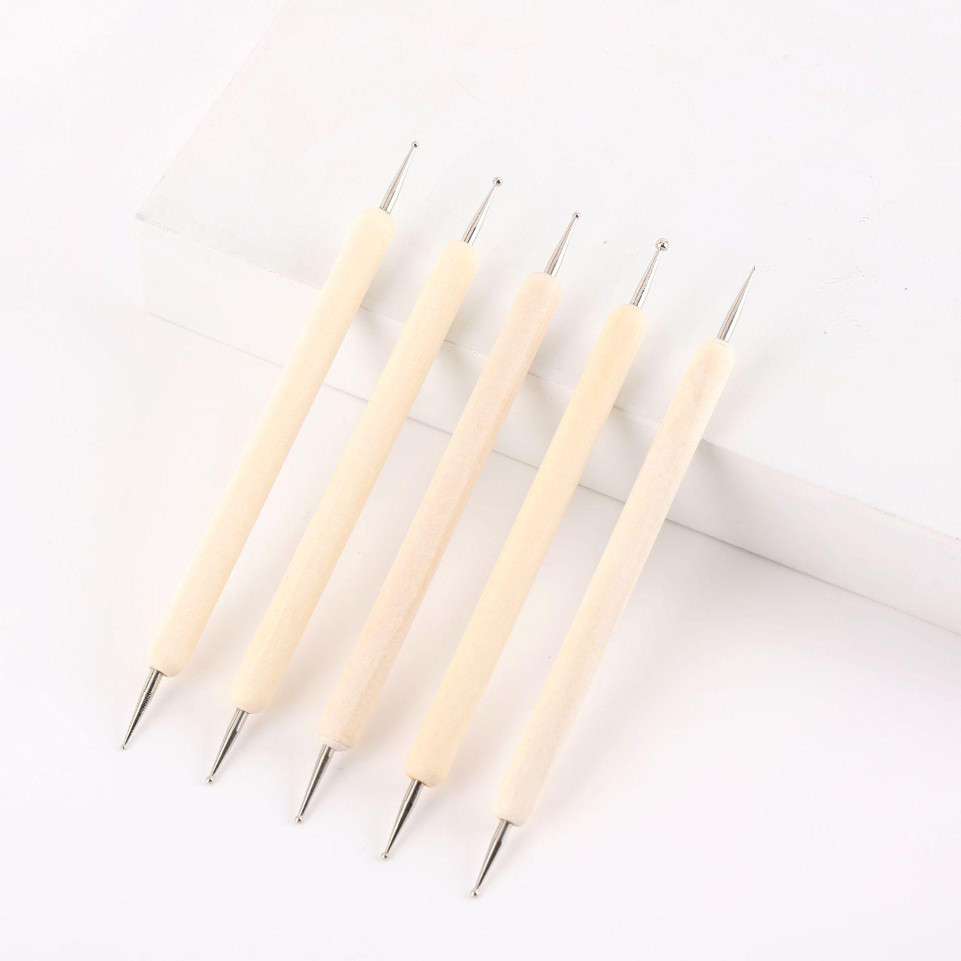 5-Piece Polymer Clay Embossing & Quilling Tool Set for DIY Sculpture Approx. 13CM
