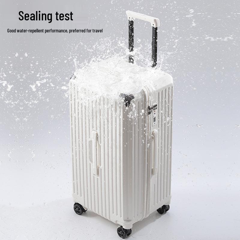 Premium 28-Inch Multi-Functional Women's Trolley Luggage with Brake Universal Wheels and Password Lock