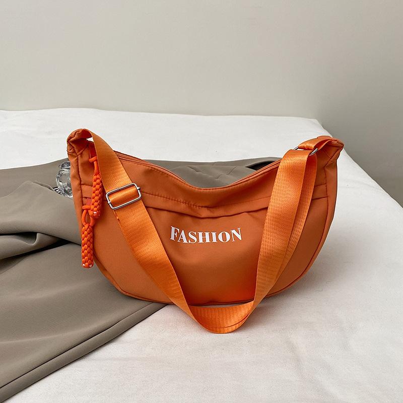 

Toast bag 2025 new trend simple versatile women s large capacity messenger bag leisure sports style shoulder bag premium оранжевый