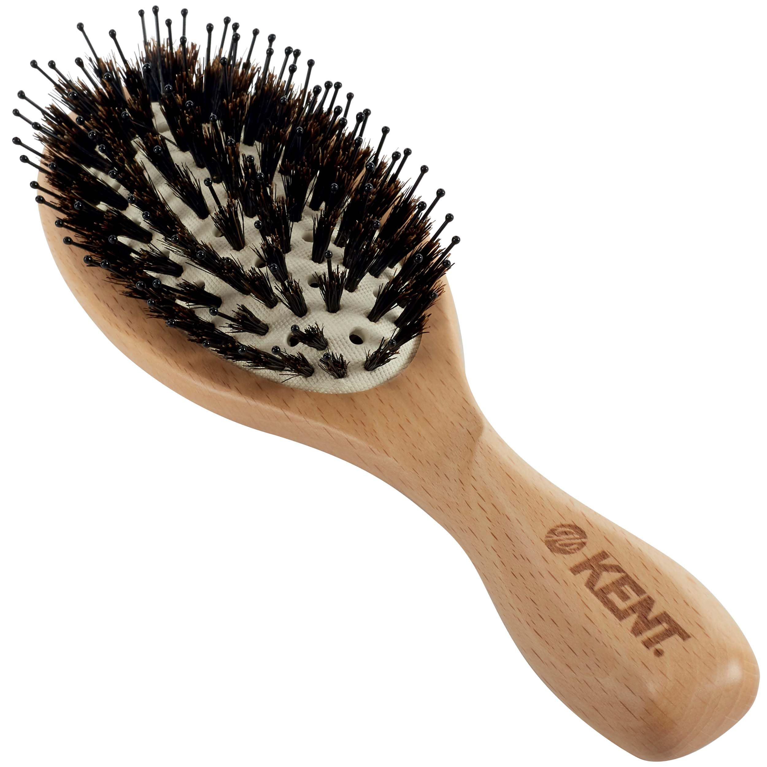 

GB KENT Boar Bristle Nylon Pure Flow Cushion Blow Quick Drying Shine FSC Certified Natural Vented Royal Warrant Holder Hairbrush, & Mix, Brush, Dryer,