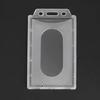 20/5/1PCS Waterproof Clear Plastic PVC ID Card Name Badge Holder Transparent Business Card Sleeve Cover for School Office