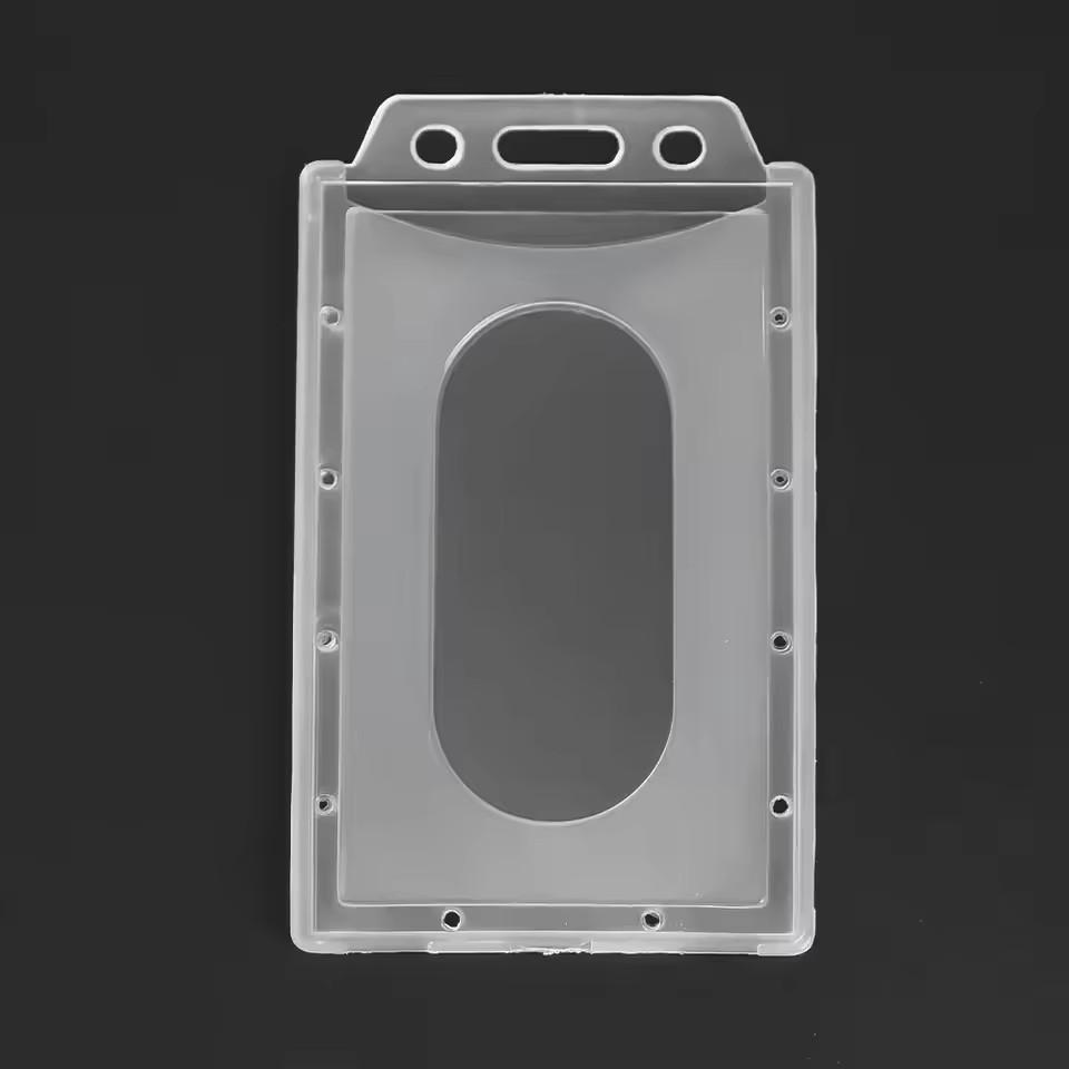 20/5/1PCS Waterproof Clear Plastic PVC ID Card Name Badge Holder Transparent Business Card Sleeve Cover for School Office