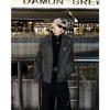 Men's Trendy Stand Collar Leather Jacket - High-End Feel, Loose Fit, Solid Color, Padded, Casual & Versatile