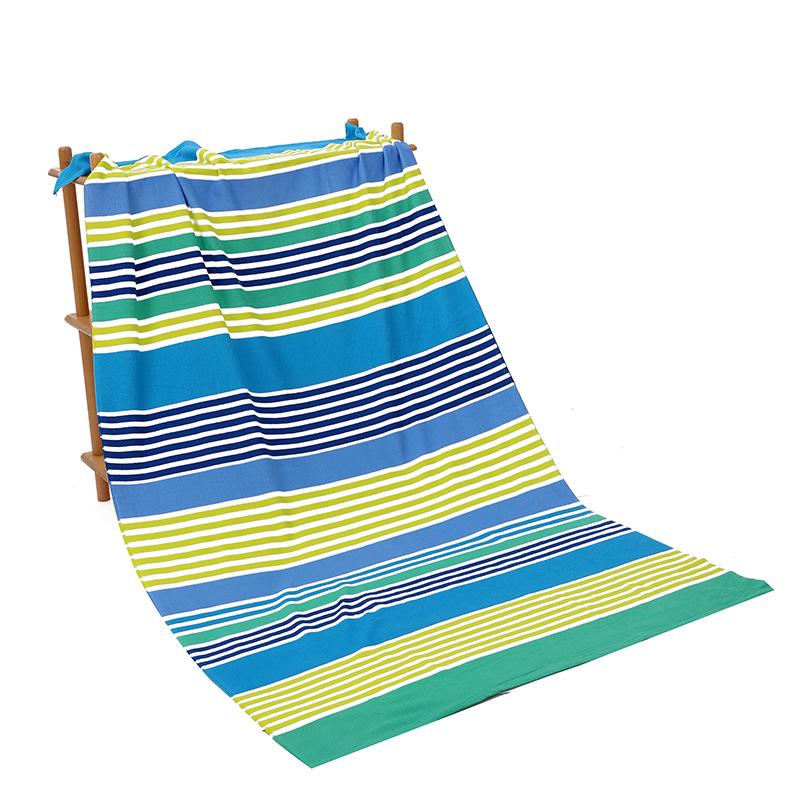 Large Quick-Drying Microfiber Beach Towel with Active Printing