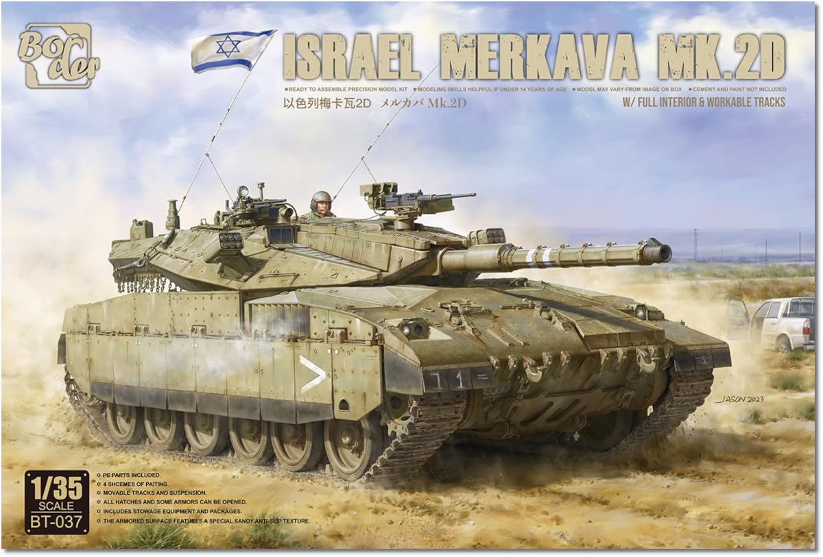 

Border Model Israeli Merkava with Full Interior Plastic Model Kit BT037 1/35 Mk.2D