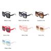 Vintage Oversized Square Gradient Sunglasses For Women New Luxury Brand Leopard Brown Uv400 Sun Glasses Men Chic Shades Pink