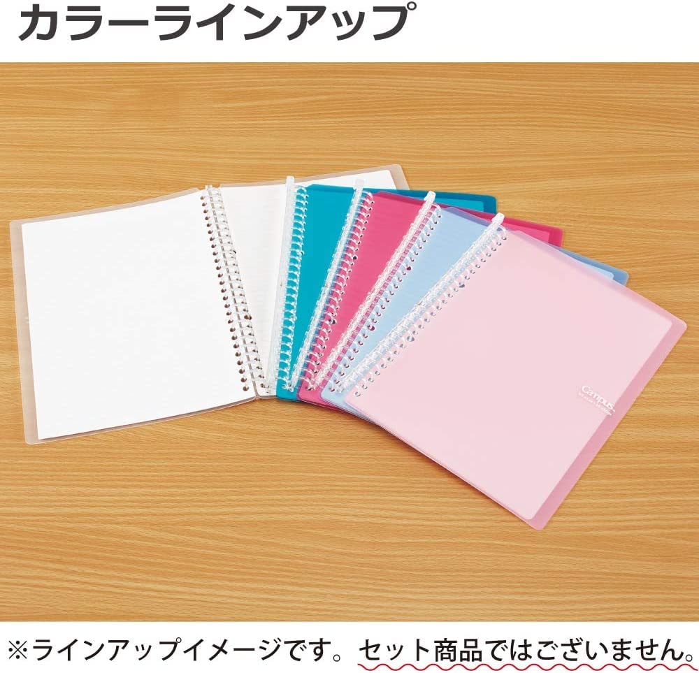 KOKUYO Campus Smart Ring Loose Leaf Binder B5 26 Holes Up To 60 Sheets Light Pink SP706LP